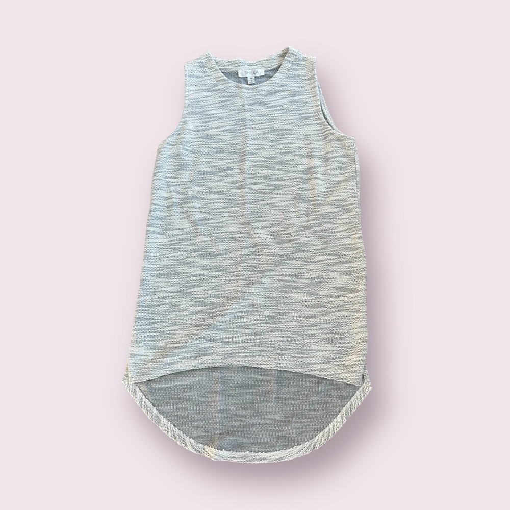 Women’s Shilla Designed In Australia Grey Heather High Low Back Tank Top Size XS